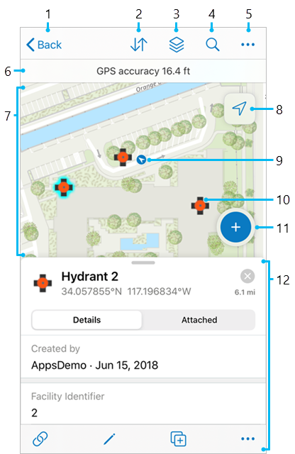 Map and panel Map and panel